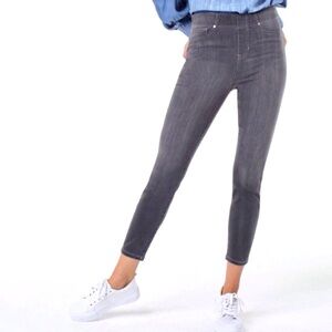 Liverpool The Ankle Legging Pull On Gray Jeans Stretch High Rise Size 2